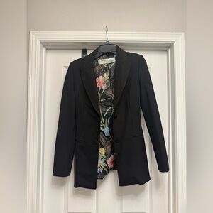 Off-white Women’s Black Floral Lining Blazer 2013 Small